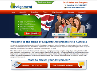 assignmentprovider-aus.com screenshot