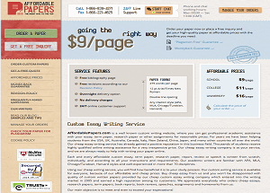 AffordablePapers.com screenshot